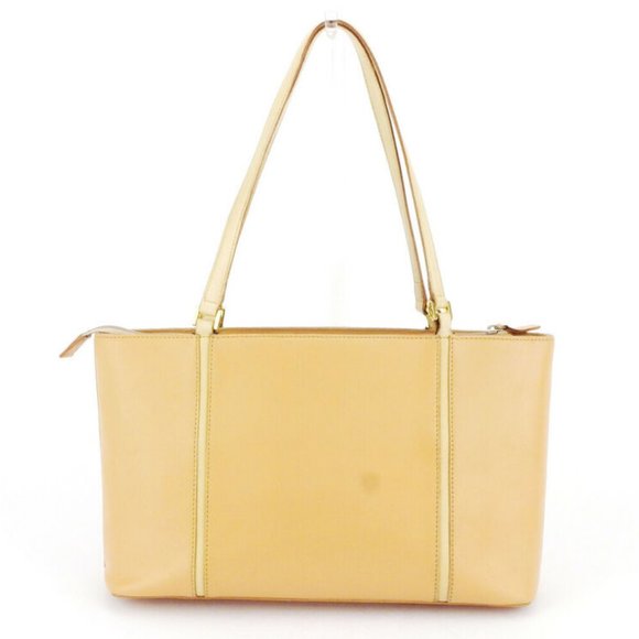 Authentic BURBERRY tote bag logo beige leather - Picture 1 of 8